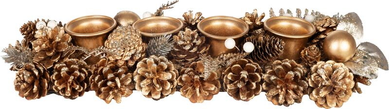 Adventná ikebana, zlatá, 45 cm Adventná ikebana, zlatá, 45 cm