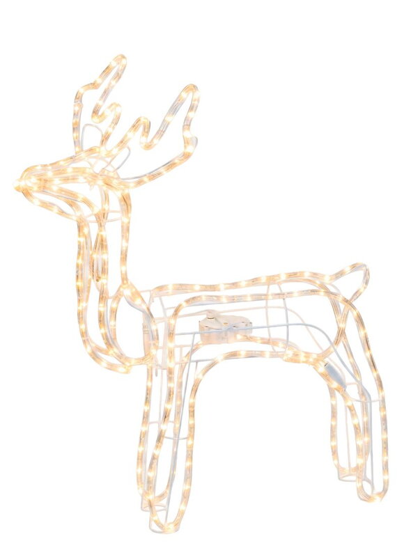 Dekorácia MagicHome Vianoce, Sob, 216x LED teplá biela, s otočnou hlavou, 230V, 50 Hz, exteriér, 23x46x82 cm