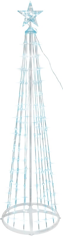 Dekorácia MagicHome Vianoce, stromček, 190xLED, studená biela, plast-meď, 50x180 cm