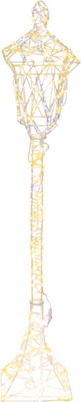 Dekorácia MagicHome Vianoce, Pouličná lampa, 600xLED teplá/studená biela, IP44, 21x21x118 cm