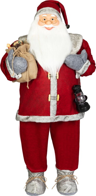 Dekorácia MagicHome Vianoce, Santa, červený, 120 cm Dekorácia MagicHome Vianoce, Santa, červený, 120 cm