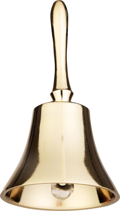 Vianočná dekorácia Zvonček, zlatý, 11×5,5 cm