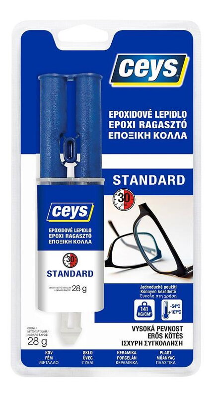 Ceys EPOXICEYS Lepidlo štandard striekačka, 28 g Ceys EPOXICEYS Lepidlo štandard striekačka, 28 g