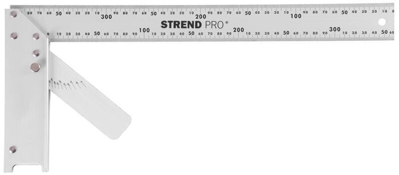 Uholník FSC-08 400 mm, Alu. s uhlomerom Uholník FSC-08 400 mm, Alu. s uhlomerom