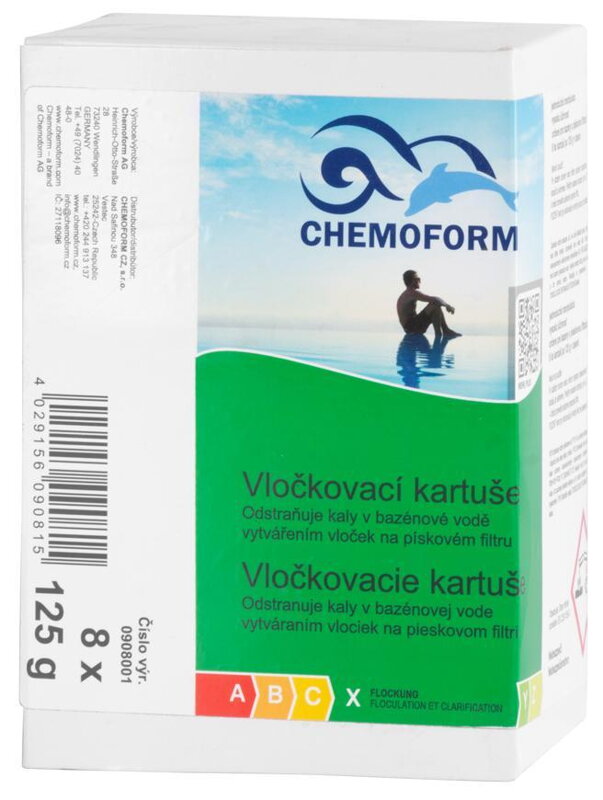 Prípravok Chemoform 0908, Vločkovacia kartuša, 8x125 g Prípravok Chemoform 0908, Vločkovacia kartuša, 8x125 g