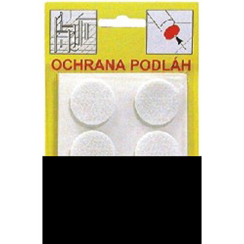 Podložka pod nábytok KMS 106B, 28 mm, filc biely Podložka pod nábytok KMS 106B, 28 mm, filc biely