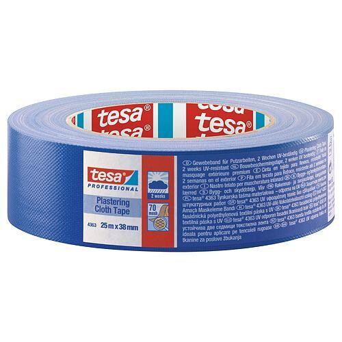 Textilná páska tesa® PRO Plastering, omietacia, modrá, UV, 38 mm, L-25 m