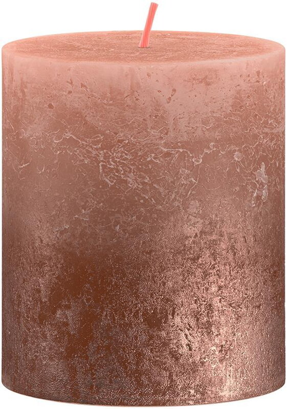 Vianočná sviečka bolsius Rustic, Sunset Creamy Caramel+ Copper, 80/68 mm