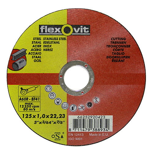 Rezný kotúč na kov flexOvit 20427 230x1,9 A46R-BF41 oceľ, nerez