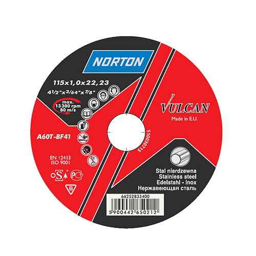 Kotúč NORTON Vulcan A 230x2,0x22 A30S-BF41, Steel-Inox Kotúč NORTON Vulcan A 230x2,0x22 A30S-BF41, Steel-Inox