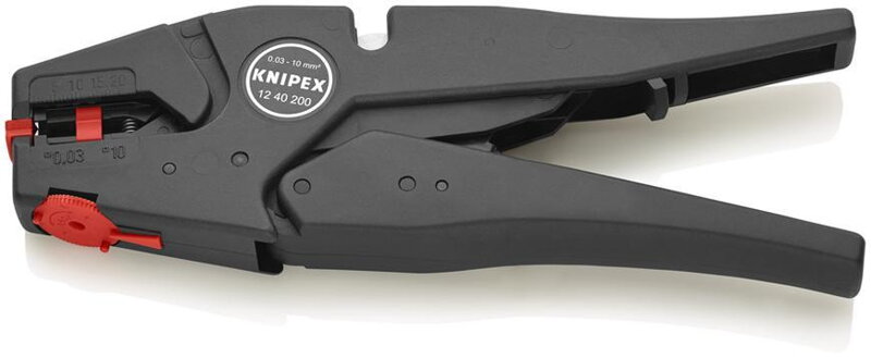 Klieste KNIPEX 12 40 200, 200 mm, 0.03-10.0mm, odblankovacie, samostavitelne