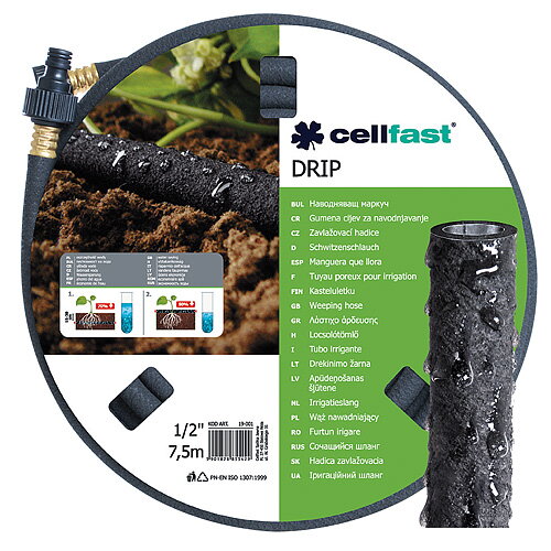 Cellfast Hadica DRIP 1/2", 7.5 m, priesaková Cellfast Hadica DRIP 1/2", 7.5 m, priesaková
