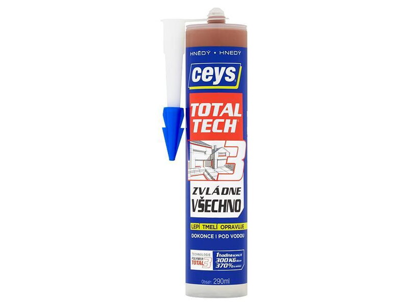 Ceys TOTAL TECH EXPRESS Lepidlo hnedé, 290 ml Ceys TOTAL TECH EXPRESS Lepidlo hnedé, 290 ml