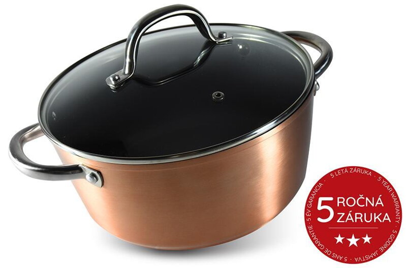 Hrniec MagicHome Copper Line, 28 cm, 5,9 lit, s pokrievkou Hrniec MagicHome Copper Line, 28 cm, 5,9 lit, s pokrievkou