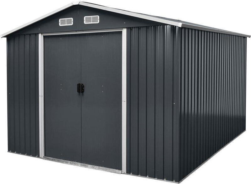 Záhradný domček Strend Pro, plech, antracit, 291x291x214 cm Záhradný domček Strend Pro, plech, antracit, 291x291x214 cm