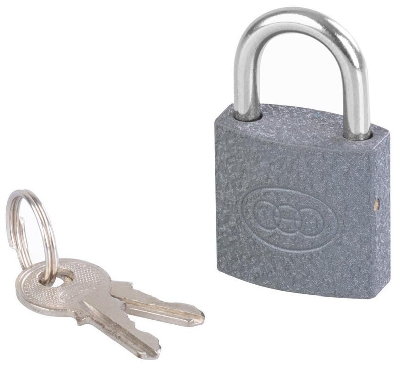 Zámok Xlocker GrayXT 25 mm, visiaci, šedý Zámok Xlocker GrayXT 25 mm, visiaci, šedý