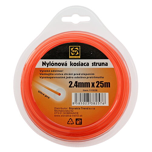 Silon na kosenie DualCut DBR 2,7 mm, 20 m, okrúhly Silon na kosenie DualCut DBR 2,7 mm, 20 m, okrúhly
