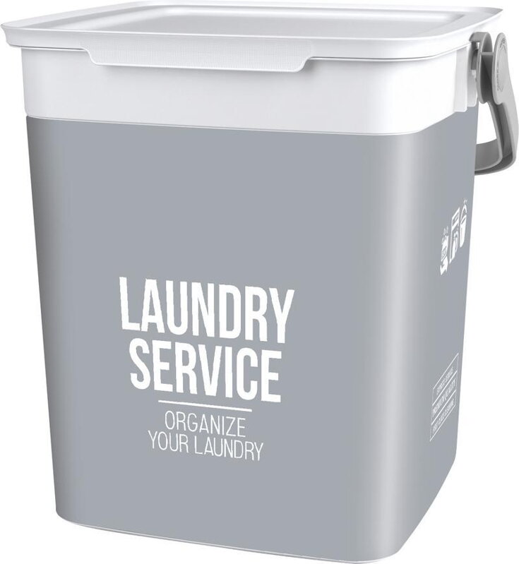Kôš na bielizeň KIS Chic Laundry Bag, sivý, 23x25,5x25 cm Kôš na bielizeň KIS Chic Laundry Bag, sivý, 23x25,5x25 cm