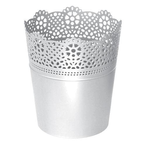 Prosperplast Kvetináč LACE 140 mm, biely Prosperplast Kvetináč LACE 140 mm, biely