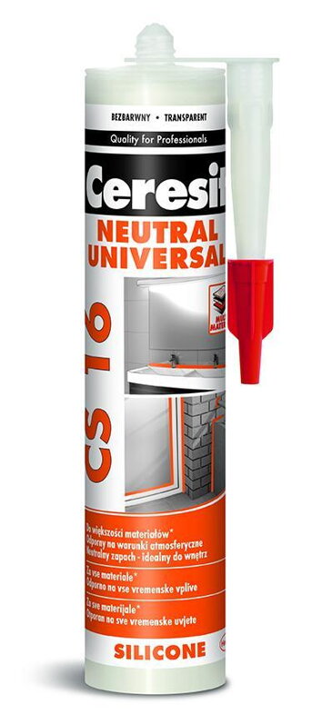 Ceresit CS16 Tmel transparent, neutrálny-univerzálny, 280 ml Ceresit CS16 Tmel transparent, neutrálny-univerzálny, 280 ml