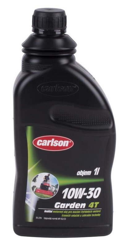 Olej Carlson GARDEN 4T, 1000 ml, SAE 10W-30 Olej Carlson GARDEN 4T, 1000 ml, SAE 10W-30