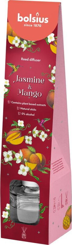 Difuzér Bolsius Jazmín a Mango, vonný, 30 ml Difuzér Bolsius Jazmín a Mango, vonný, 30 ml