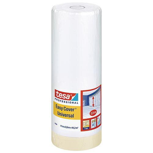 Fólia tesa Pro Easy Cover® Universal, s páskou, 2600 mm, L-17 m, transparentná Fólia tesa Pro Easy Cover® Universal, s páskou, 2600 mm, L-17 m, transparentná