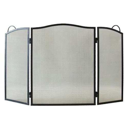 Zástena ku krbu FS1, 60x95 cm, čierna, clona Zástena ku krbu FS1, 60x95 cm, čierna, clona