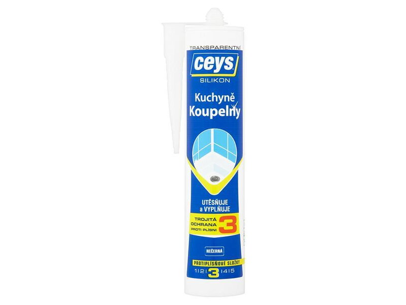Ceys Kúpeľne a kuchyne, Silikón transparentný, 280 ml Ceys Kúpeľne a kuchyne, Silikón transparentný, 280 ml