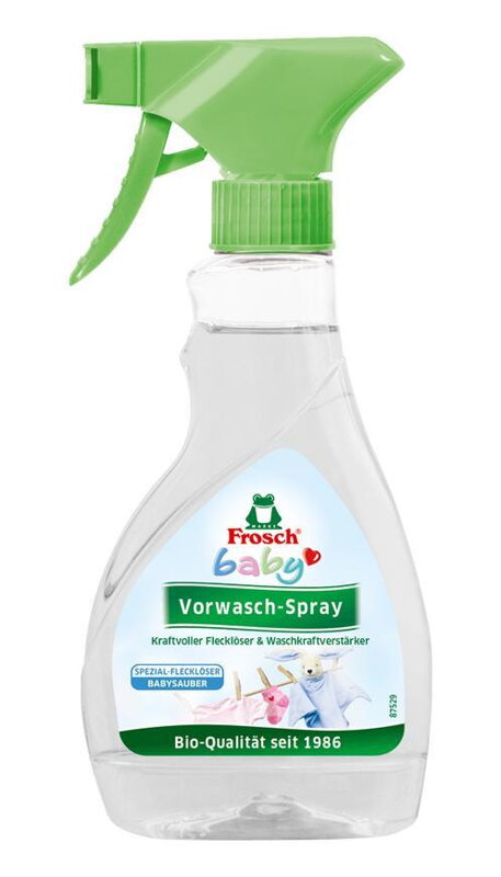 Čistič Frosch Baby, rozprašovač na škvrny, dojčenská bielizeň, 300 ml Čistič Frosch Baby, rozprašovač na škvrny, dojčenská bielizeň, 300 ml