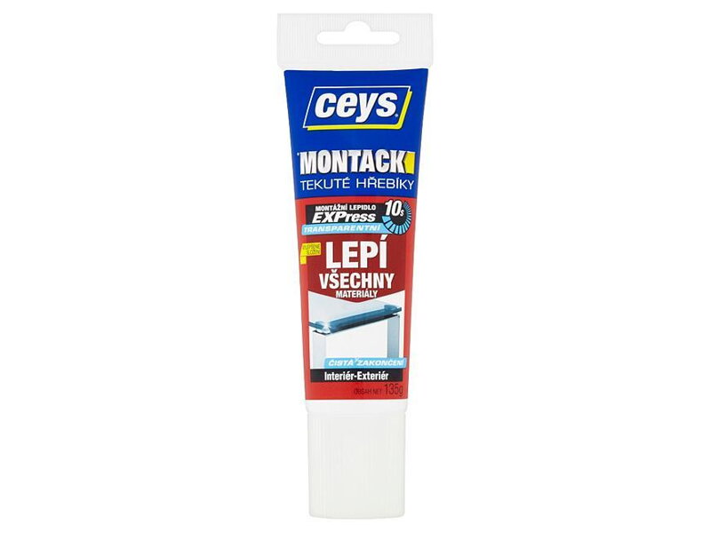 Ceys MONTACK LEPÍ VŠETKO NEVIDITEĽNE, Lepidlo tuba, 135g Ceys MONTACK LEPÍ VŠETKO NEVIDITEĽNE, Lepidlo tuba, 135g