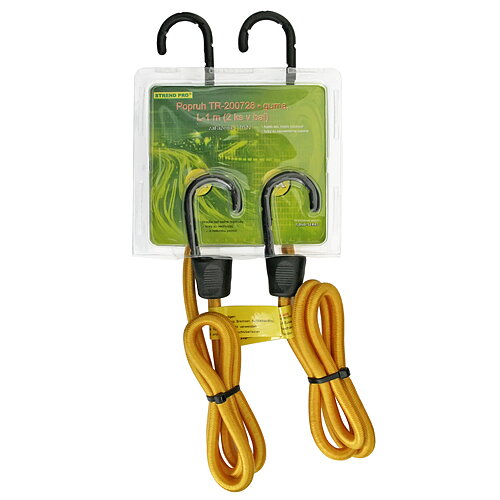 Guma upínacia Strend Pro LB344, 8 mm, 2x 100 cm, s oceľovým háčikom Guma upínacia Strend Pro LB344, 8 mm, 2x 100 cm, s oceľovým háčikom