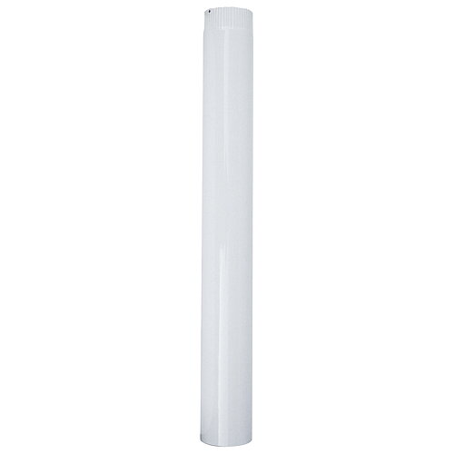 Rúra Smalt 1000 mm, biela, smaltovaná, 120 mm
