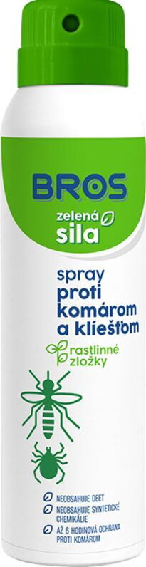 Sprej proti komárom a kliešťom Bros, 90ml