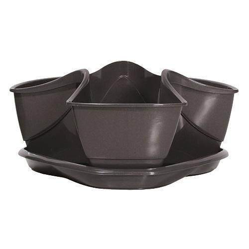 Prosperplast Kvetináč COUBI DKN3001, grafit, jednoduchý, na bylinky Prosperplast Kvetináč COUBI DKN3001, grafit, jednoduchý, na bylinky