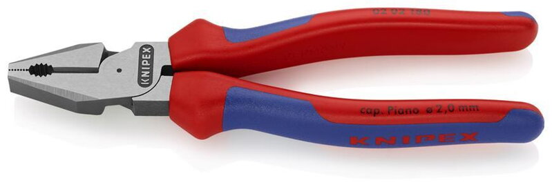 Kliešte KNIPEX 02 02 180 – 180 mm, silové, kombinované, DIN 5746 Kliešte KNIPEX 02 02 180 – 180 mm, silové, kombinované, DIN 5746