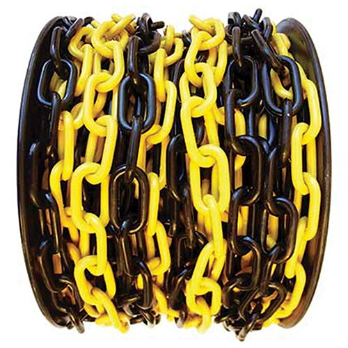 Reťaz SLC 6 mm, L-25 m, plast, žlto-čierna Reťaz SLC 6 mm, L-25 m, plast, žlto-čierna