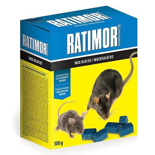 Ratimor parafínové bloky jed na hubenie hlodavcov 300 g Ratimor parafínové bloky jed na hubenie hlodavcov 300 g