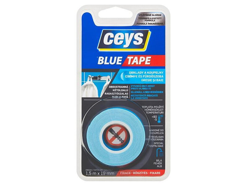 Obojstranná lepiaca páska Ceys Bue Tape 1,5 m x 19 mm
