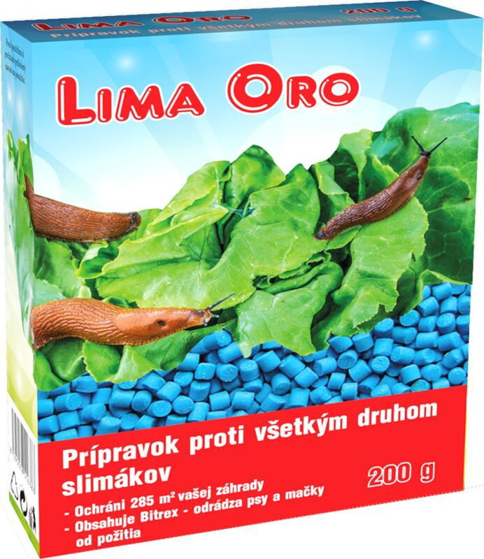Chemia Lima Oro 200 g, proti všetkým druhom slimákov, Bitrex Chemia Lima Oro 200 g, proti všetkým druhom slimákov, Bitrex
