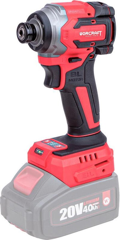 Uťahovák Worcraft CIS-S20LiBH ShareSYS, 20V Li-Ion, rázový, 230Nm, bezuhlíkový Uťahovák Worcraft CIS-S20LiBH ShareSYS, 20V Li-Ion, rázový, 230Nm, bezuhlíkový