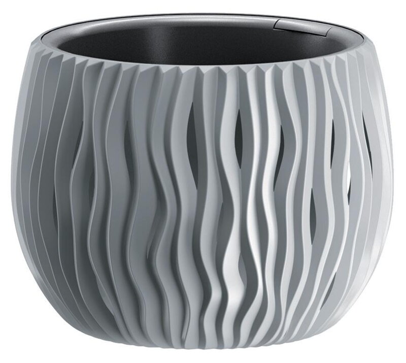 Prosperplast Kvetináč SANDY Bowl 240, 238x161 mm, šedá, vložka Prosperplast Kvetináč SANDY Bowl 240, 238x161 mm, šedá, vložka