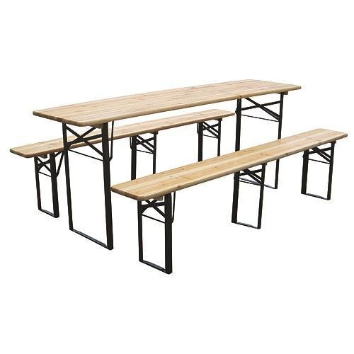 Pivný set DORTMUND Medium3, stôl 200x50x77 cm, 2x lavica 200x25x47 cm Pivný set DORTMUND Medium3, stôl 200x50x77 cm, 2x lavica 200x25x47 cm