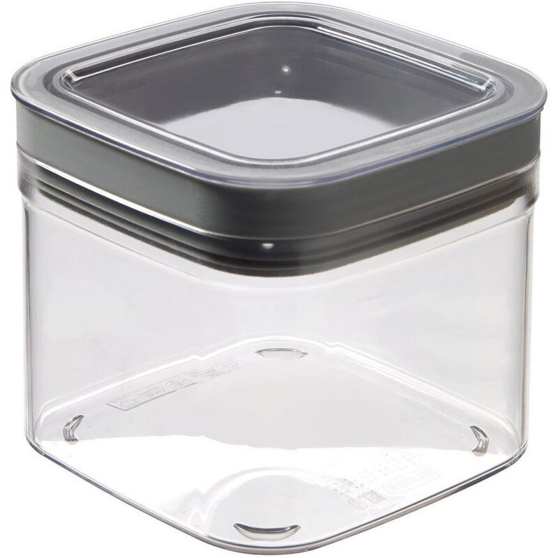 Dóza Curver DRY CUBE, 0,8 l, transparentná/sivá Dóza Curver DRY CUBE, 0,8 l, transparentná/sivá