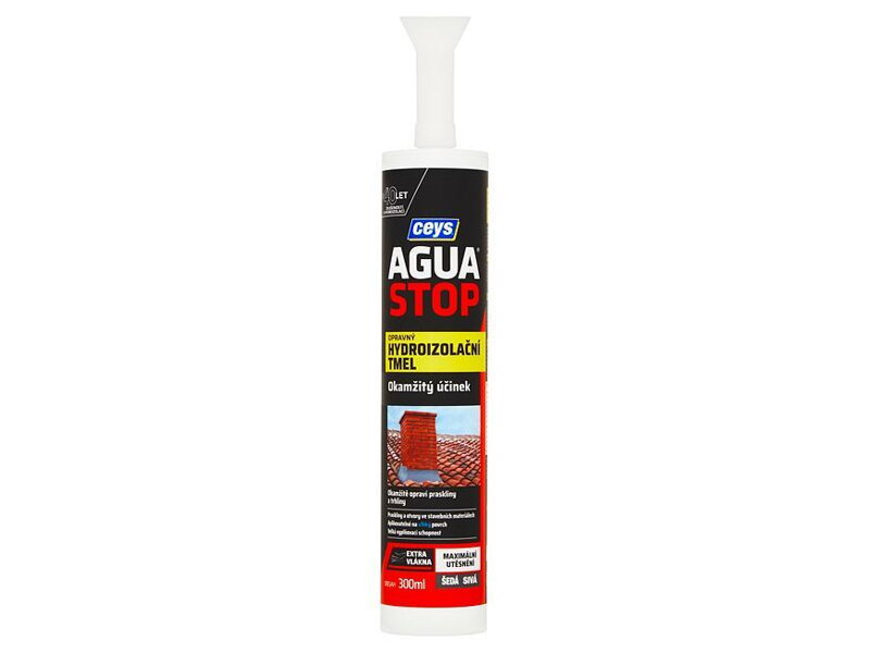 Hydroizolačný tmel Ceys AGUA STOP, šedý, 300 ml Hydroizolačný tmel Ceys AGUA STOP, šedý, 300 ml