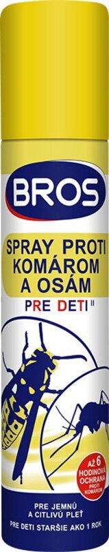 Sprej pre deti, proti komárom a osám Bros 120/90ml Sprej pre deti, proti komárom a osám Bros 120/90ml