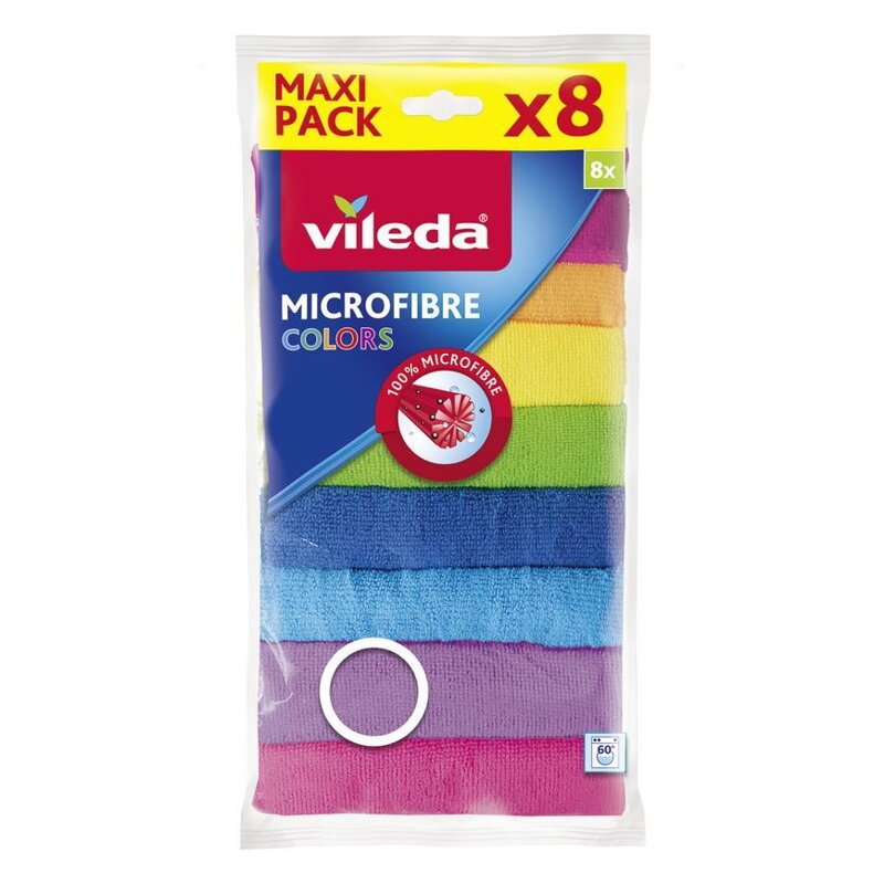 Handrička Vileda Microfibre Colors, mikrovlákna, bal. 8 ks