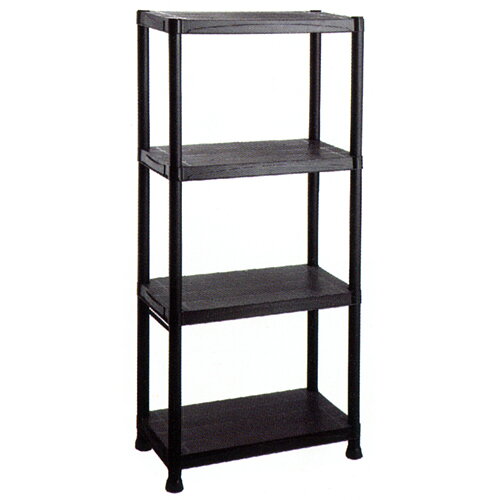 Regál Racks RA3071 – plastový, 4 police, 60x30x135 cm, 20 kg/polica