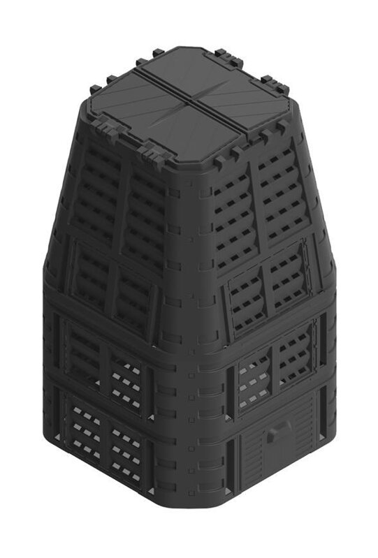 Qbrick Patrol Kompostér ECO 880 lit, čierny Qbrick Patrol Kompostér ECO 880 lit, čierny