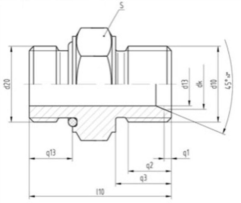 Srubenie Messer 0.463.413, G1" RH-G1/2" LH, Simax horl. plyn Srubenie Messer 0.463.413, G1" RH-G1/2" LH, Simax horl. plyn